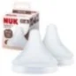 NUK PERFECT MATCH 2 TETINE EN SILICONE SOUPLE TAILLE S 0M+ NUK PERFECT MATCH 2 TETINE EN SILICONE SOUPLE TAILLE S 0M+