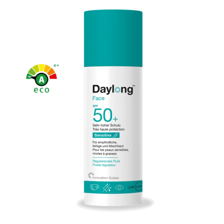 DAYLONG FACE SENSITIVE FLUIDE REGULATEUR SPF50+ 50ML