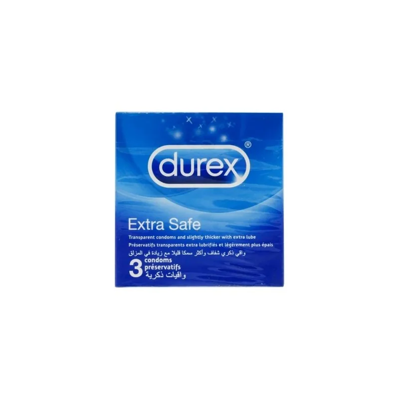 DUREX PRESERVATIF EXTRA SAFE BT 3