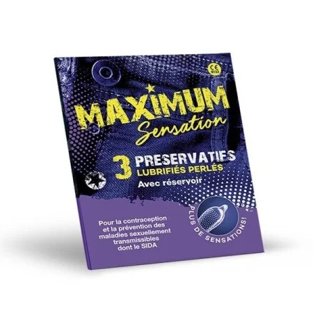MAXIMUM SENSATION PRESERVATIF BT/3