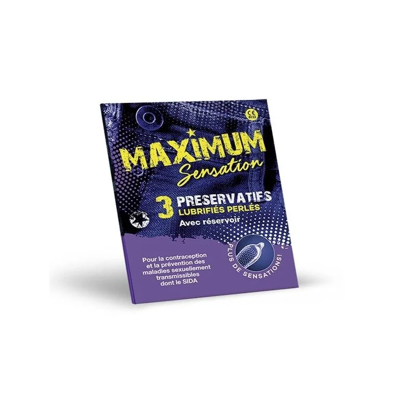 MAXIMUM SENSATION PRESERVATIF BT/3