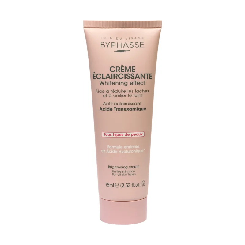 BYPHASSE CREME VISAGE ECLAIRCISSANTE WHITENING EFFECT TOUS TYPES DE PEAUX 75ML