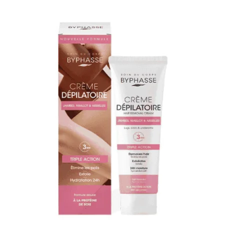 BYPHASSE CREME DEPILATOIRE SILK PROTEIN 125ML