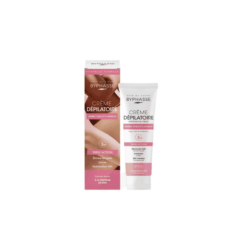 BYPHASSE CREME DEPILATOIRE SILK PROTEIN 125ML