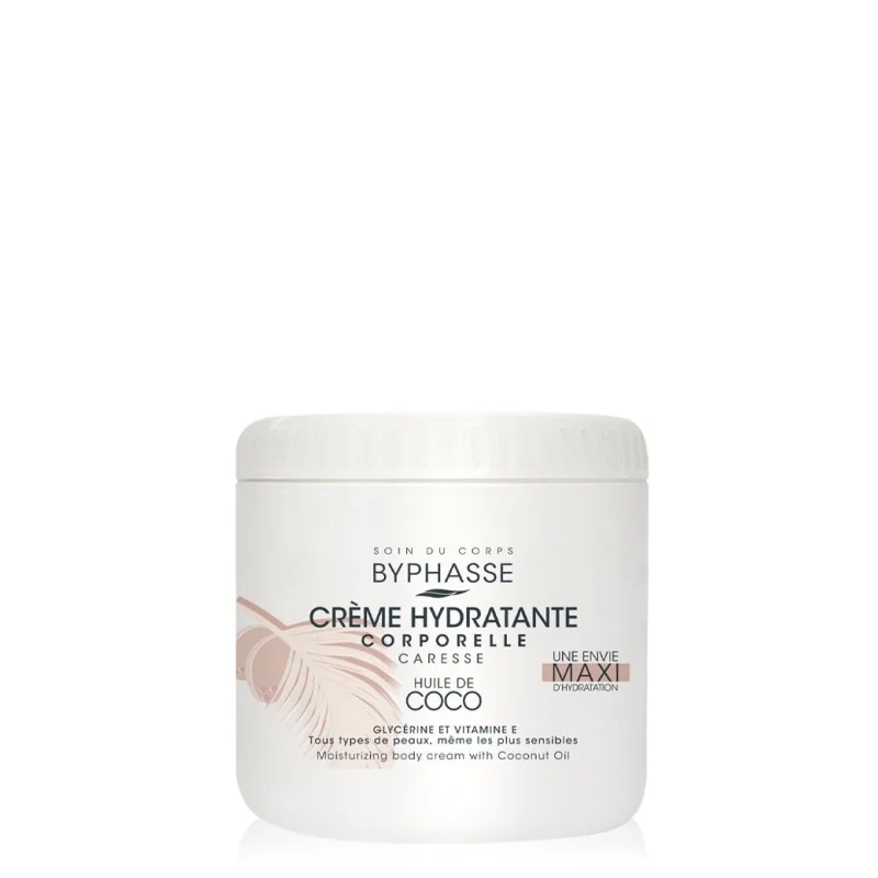 BYPHASSE CREME HYDRA CORPS A L'HUILE DE COCO 500 ML