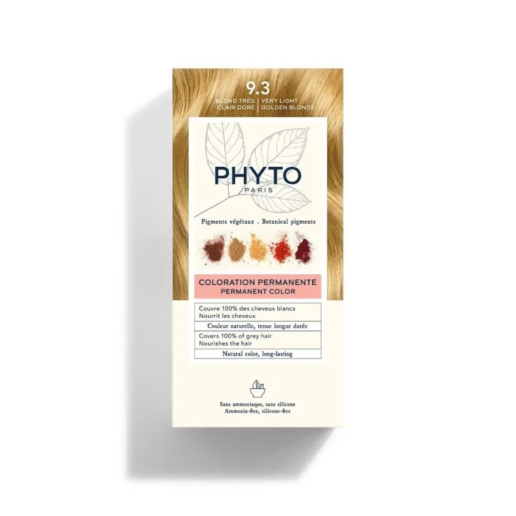 PHYTO COLORATION PHYTO 9.3 BLOND TRÈS CLAIR DORÉ