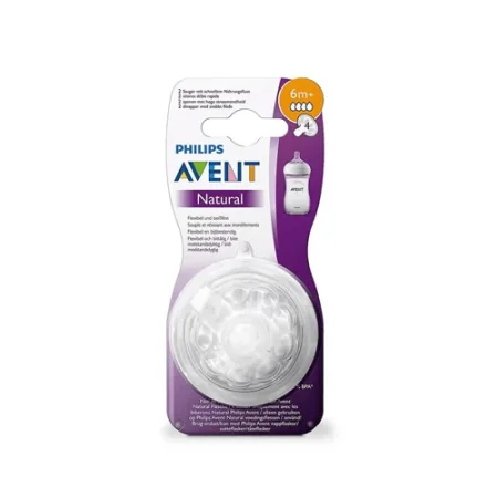 AVENT TETINES NATURAL 6M+ SCF044/27