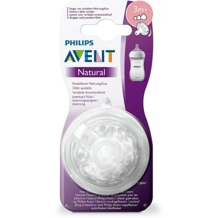 AVENT 2 TETINES NATUREL 3M+ SCF045/27