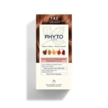 PHYTO COLORATION PHYTO 7.43 BLOND CUIVRÉ DORÉ