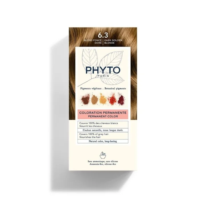 PHYTO COLORATION PHYTO 6.3 BLOND FONCÉ DORÉ
