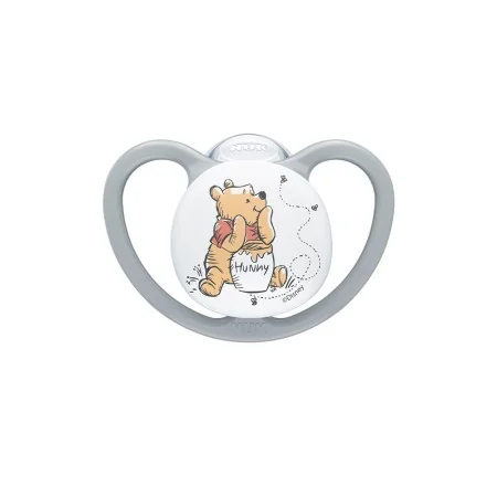 NUK LOT DE 2 SUCETTES SPACE WINNIE EN SILICONE (0-6MOIS) M AVEC BOITE