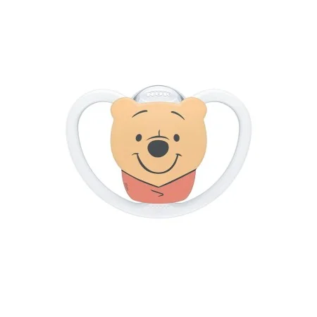 NUK LOT DE 2 SUCETTES SPACE WINNIE EN SILICONE (0-6MOIS) M AVEC BOITE