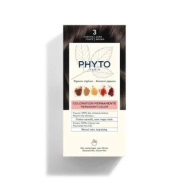 PHYTO COLORATION PHYTO 3 CHÂTAIN FONCÉ PHYTO COLORATION PHYTO 3 CHÂTAIN FONCÉ
