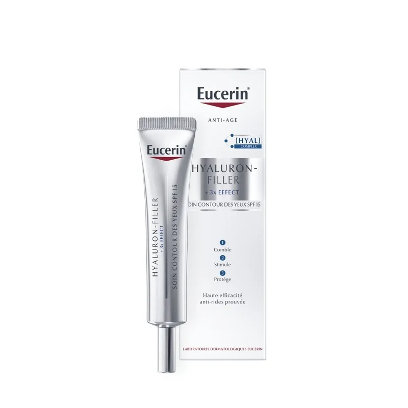 EUCERIN HYALURON-FILLER 3X EFFECT CONTOUR DES YEUX SPF15 15ML