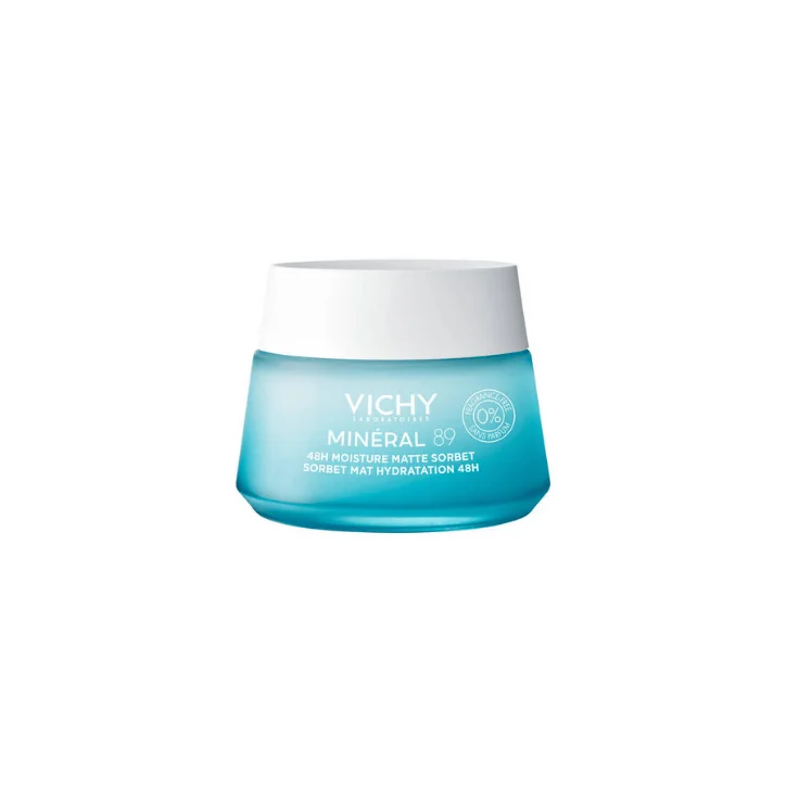 VICHY MINERAL 89 SORBET MAT HYDRATATION 48H PEAU MIXTE A GRASSE 50ML
