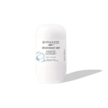 BYPHASSE DEODORANT ROLL ON ANTI TACHES FLEUR DE COTON 50ML