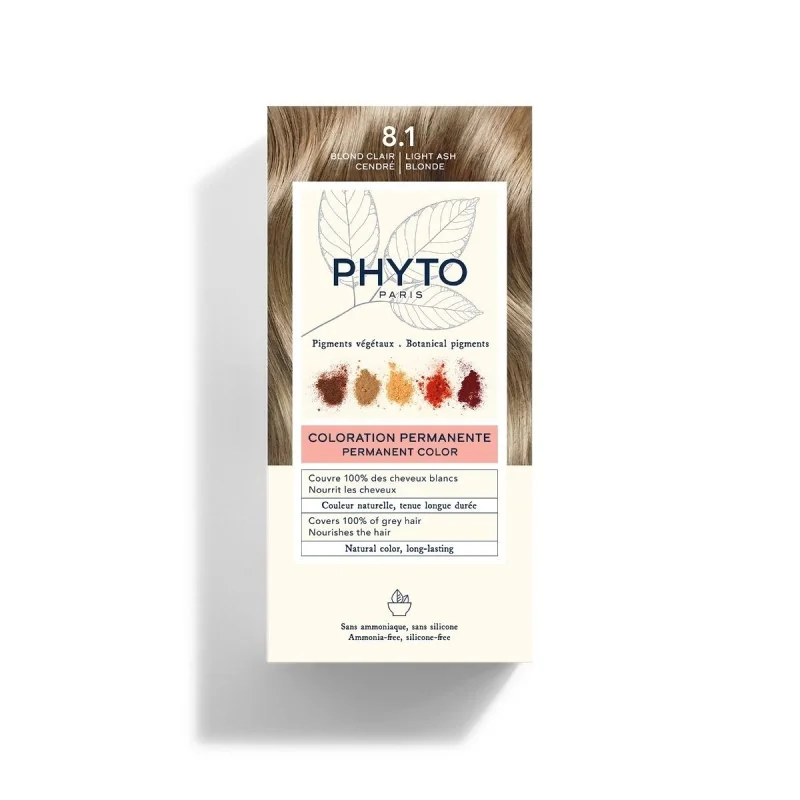 PHYTO COLORATION PHYTO 8.1 BLOND CLAIR CENDRÉ