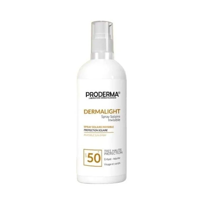 PRODERMA DERMALIGHT SPRAY ÉCRAN SOLAIRE INVISIBLE 220 ML SFP 50+