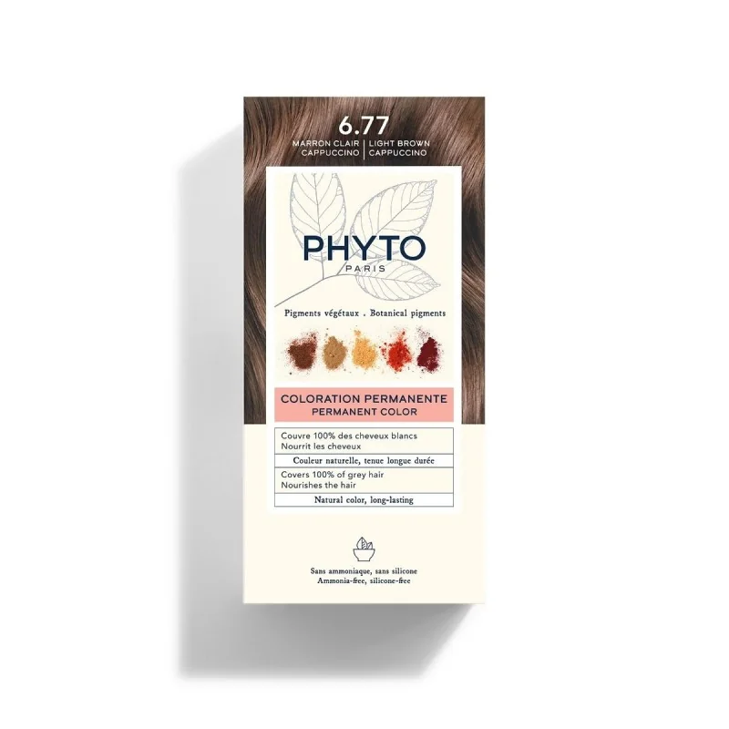 PHYTO COLORATION PHYTO 6.77 MARRON CLAIR CAPPUCCINO