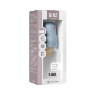 BIBS BIBERON BOTTLE LATEX SLOW FLOW BABY  0M+ 150ML