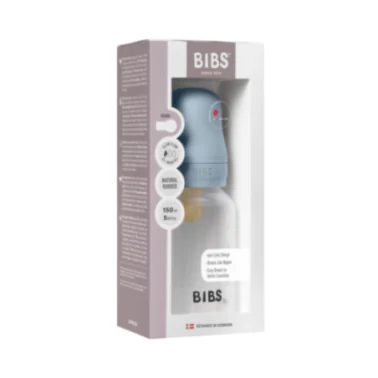 BIBS BIBERON BOTTLE LATEX SLOW FLOW BABY  0M+ 150ML