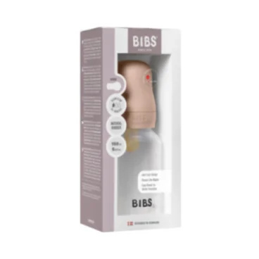BIBS BIBERON BOTTLE LATEX SLOW FLOW BABY  0M+ 150ML