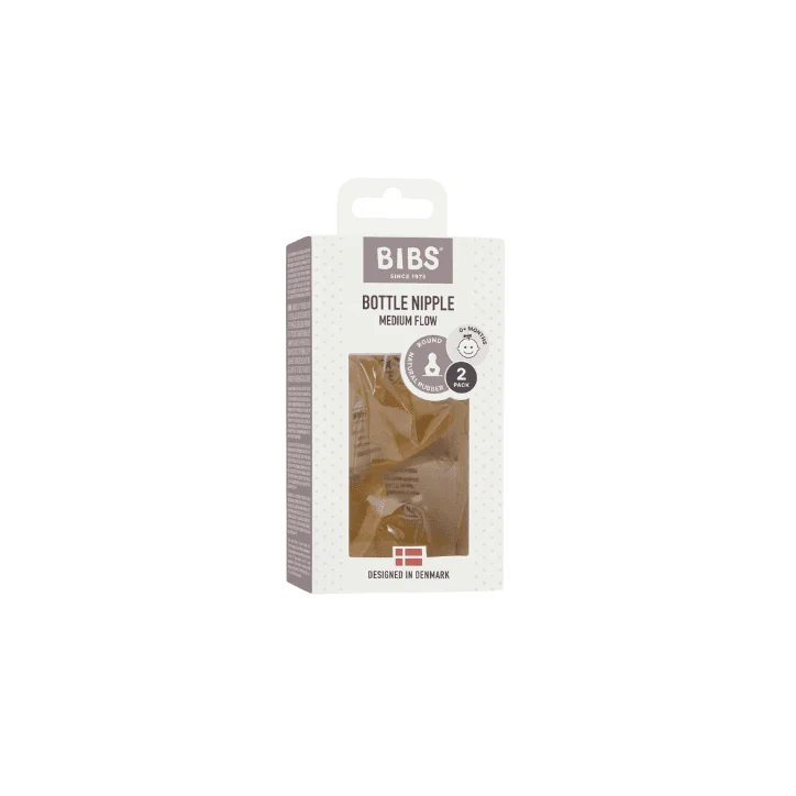 BIBS BOTTLE NIPPLE TETINES MEDIUM FLOW LOT DE 2