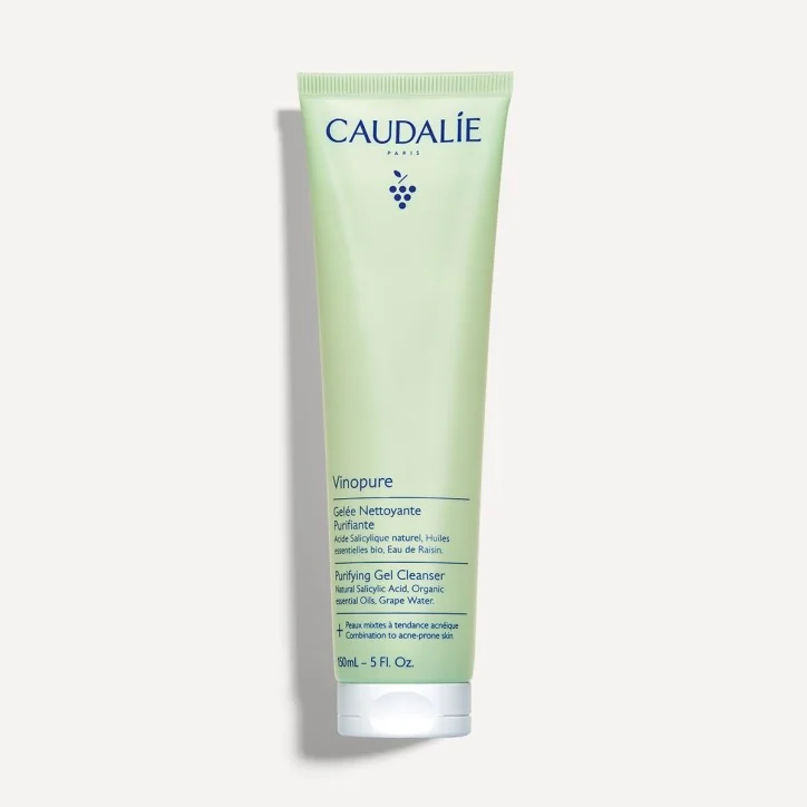 CAUDALIE VINOPURE GELÉE NETTOYANTE À L’ACIDE SALICYLIQUE PURIFIANTE – 150 ML