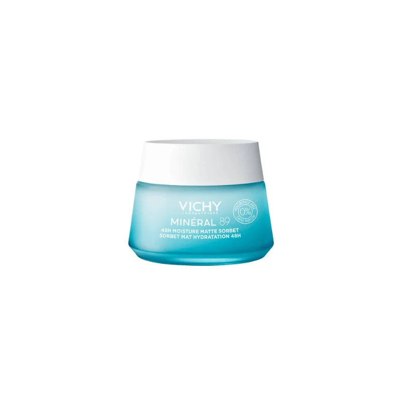 VICHY MINERAL 89 SORBET MAT HYDRATATION 48H PEAU MIXTE A GRASSE 50ML