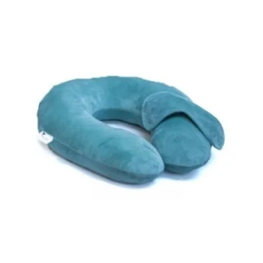 COUSSIN DE VOYAGE BLEU VERT