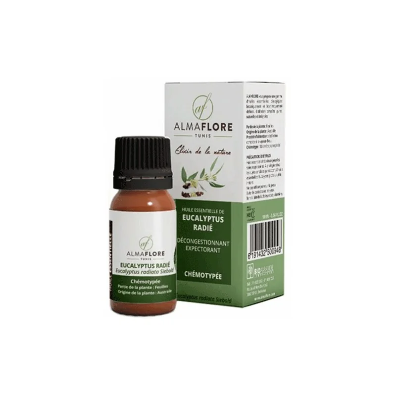 ALMAFLORE HUILE ESSENTIELLE DE EUCALYPTUS RADIE 10ML