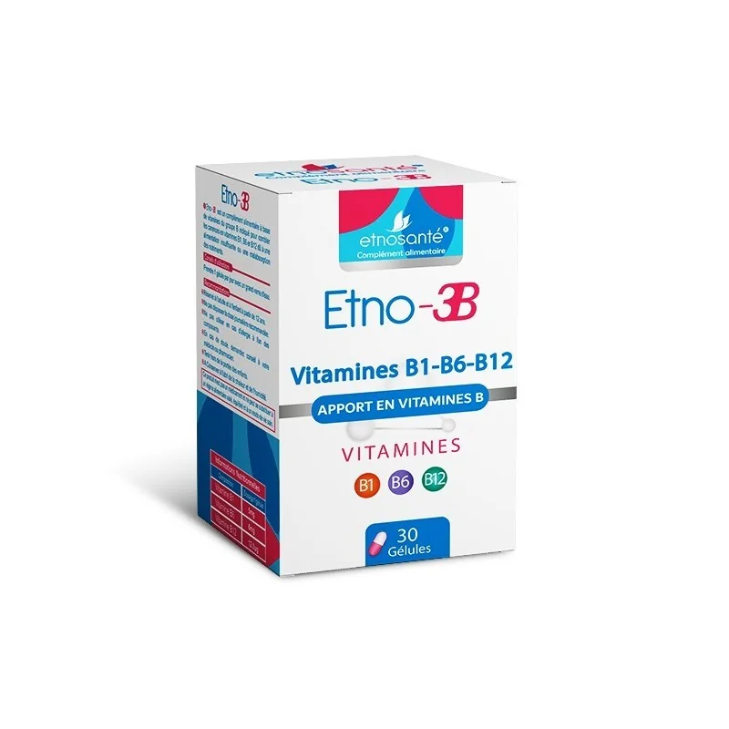 ETNOSANTE ETNO-3B APPORT EN VITAMINES B 30 GELULES