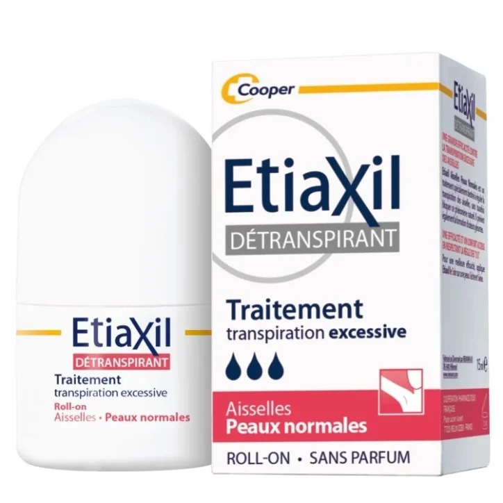 ETIAXIL ROLL-ON DÉTRANSPIRANT AISSELLES PEAUX NORMALES 15ML