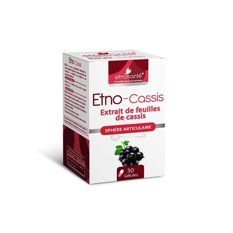ETNOSANTÉ ETNO CASSIS EXTRAIT DE FEUILLES DE CASSIS — 30 CAPSULES