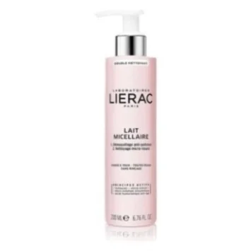 LIERAC LAIT MICELLAIRE DOUBLE NETTOYANT VISAGE ET YEUX 200ML