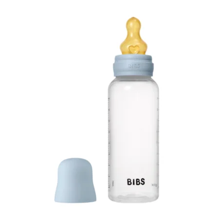 BIBS BIBERON BOTTLE LATEX MEDIUM FLOW BLUSH 270ML