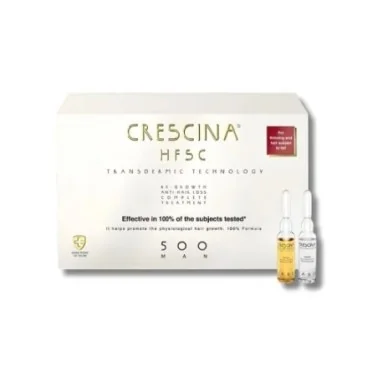 CRESCINA TTT COMPLET (ANTI CHUTE+REPOUSSE) 500 HOMME 10 +10 AMPOULES