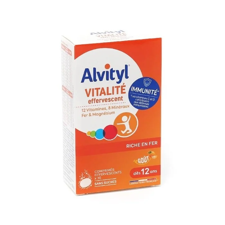ALVITYL MULTIVITAMINE EFFERVESCENTS SANS SUCRE 30 COMPRIMÉS