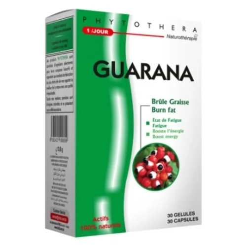 PHYTOTHERA GUARANA 30 GÉLULES