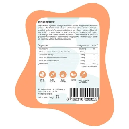 LES ESSENTIELLES LAB DÉTENTE ANTI-STRESS 60 GUMMIES