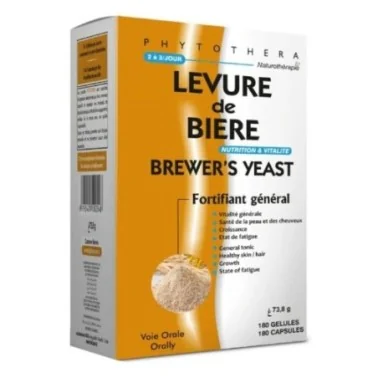 PHYTOTHERA LEVURE DE BIERE 180 GELULES PHYTOTHERA LEVURE DE BIERE 180 GELULES