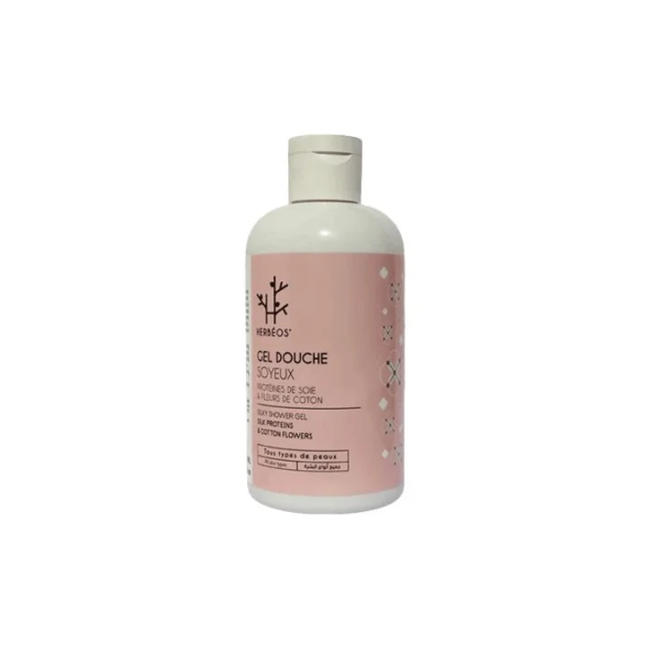 HERBEOS GEL DOUCHE PROTEINES DE SOIE ET FLEUR DE COTON 250ML