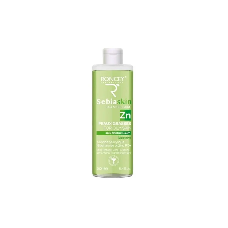 RONCEY EAU MICELLAIRE SEBIASKIN POUR PEAU GRASSE 250ML