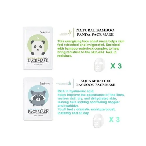 LOOK AT ME MASQUE FACIAL AU RATON LAVEUR AQUA MOISTURE