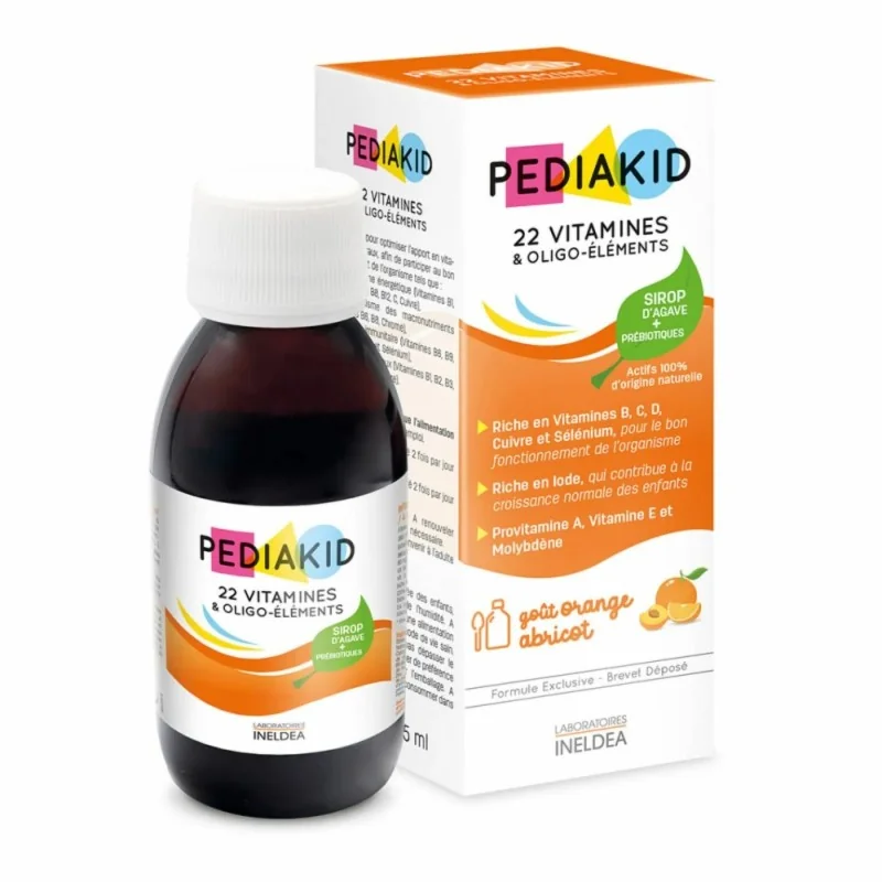 PEDIAKID 22 VITAMINES ET OLIGO-ÉLÉMENTS 125ML