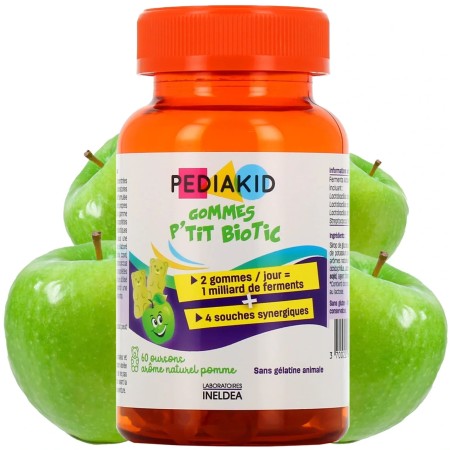 PEDIAKID GOMMES PROBIOTIQUES OURSONS 60 OURSONS