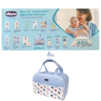 CHICCO SAC MATERNITE GARCON 12 ARTICLES