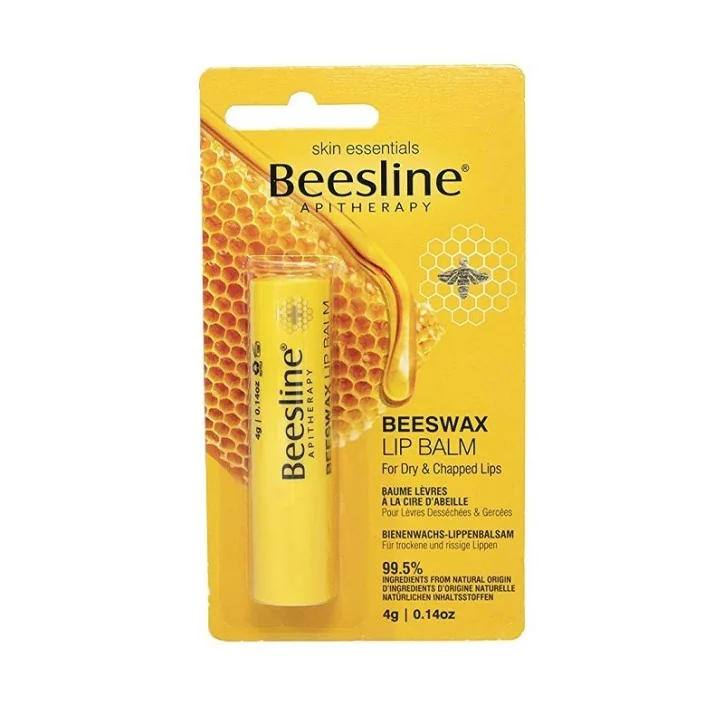 BEESLINE BAUME À LÈVRES CIRE D’ABEILLE SANS PARFUM 4G