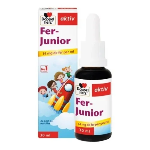 AKTIV FER JUNIOR – GOÛT MYRTILLE 30 COMPRIMÉS