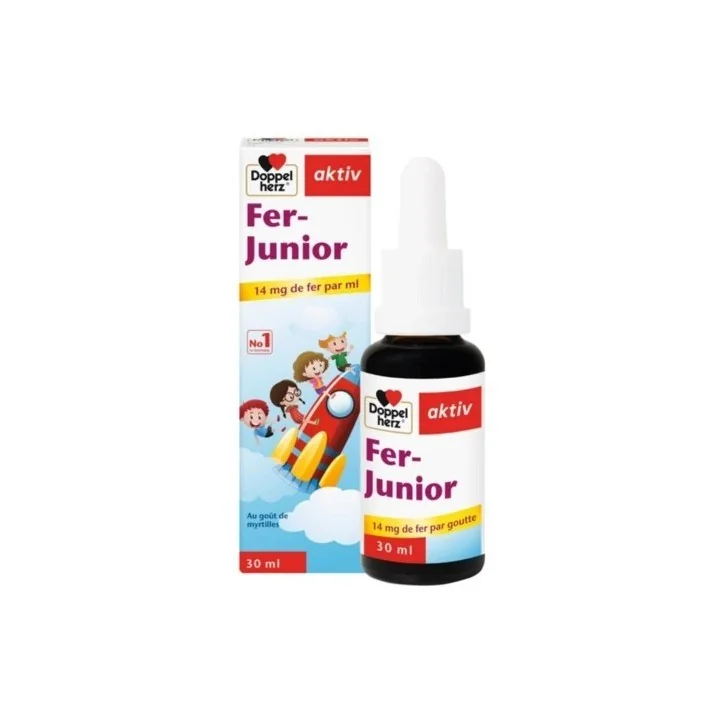 AKTIV FER JUNIOR – GOÛT MYRTILLE 30 COMPRIMÉS